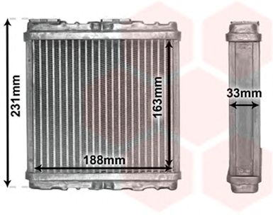 VAN WEZEL 47006081 -  Теплообменник, отопление салона